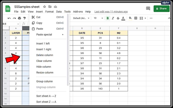 Comment ajouter et supprimer des lignes et des colonnes dans Google Sheets