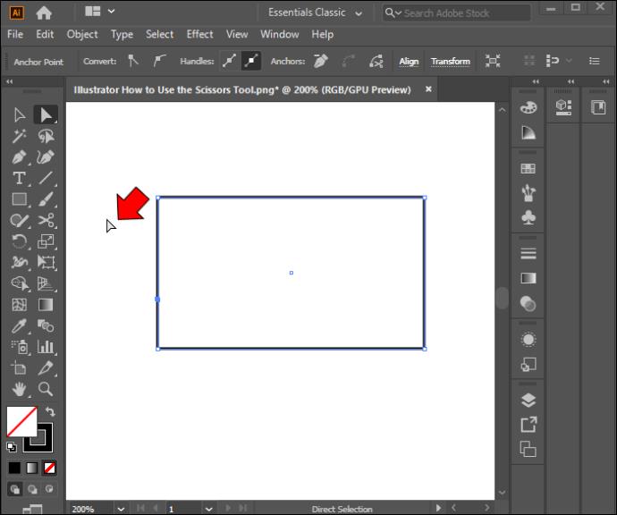 How To Use The Scissors Tool In Illustrator