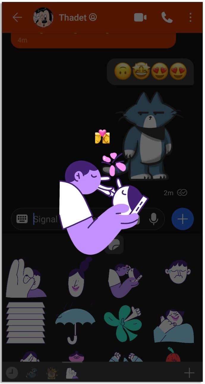 How To Add Stickers To Signal