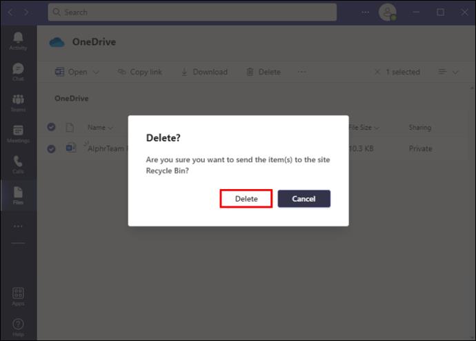 Comment supprimer des fichiers du chat dans Microsoft Teams