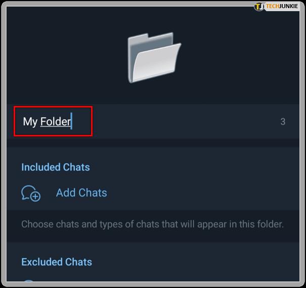 Comment créer un dossier dans Telegram