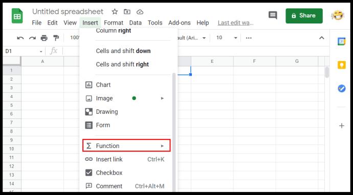 Comment calculer la plage dans Google Sheets