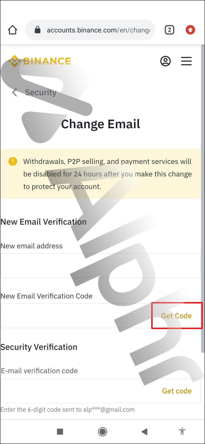 Como alterar seu endereço de e-mail na Binance