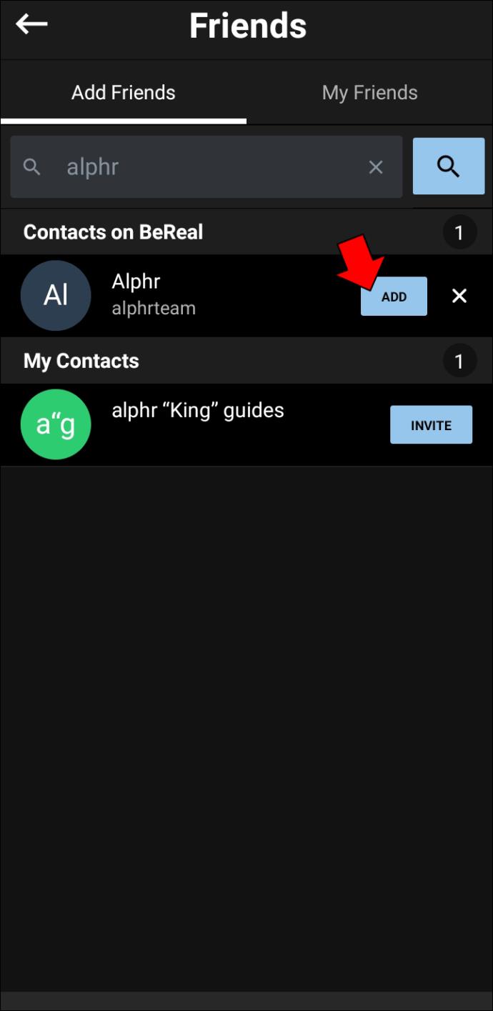Como adicionar amigos no BeReal
