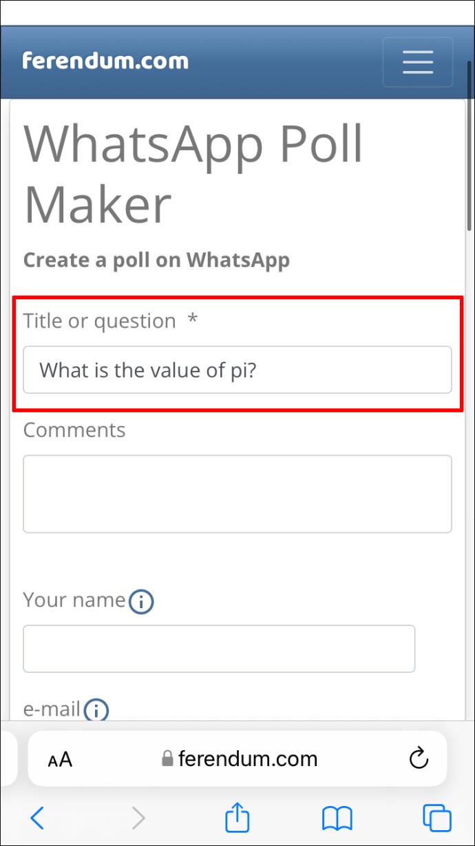 How To Create A Poll In WhatsApp