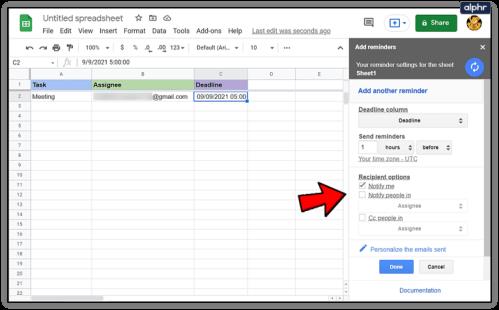 Comment définir des rappels dans Google Sheets