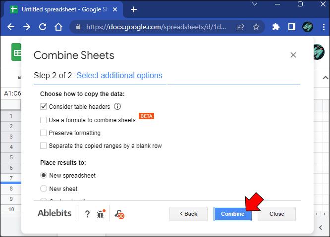 How To Merge Tabs In Google Sheets