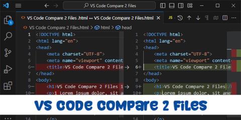 VS Code에서 두 파일을 비교하는 방법