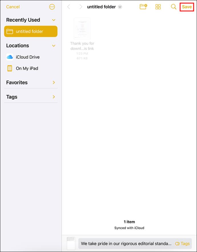 How To Scan A Document To PDF With Apple Notes