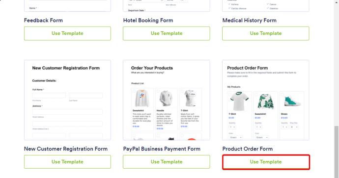 How To Create An Online Order Form