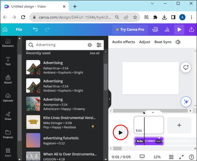 Canva: How To Add Music To Video