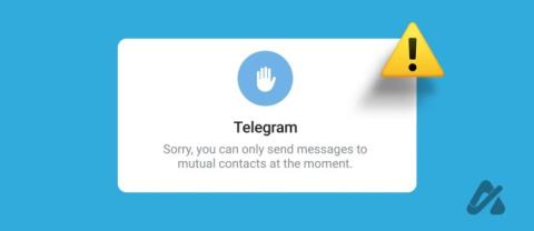 텔레그램: 상호 연락처에만 메시지를 보낼 수 있습니다 오류 수정