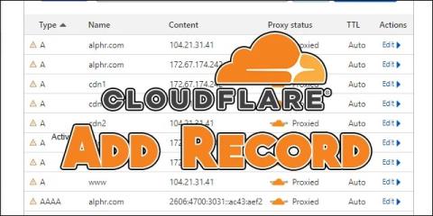 Cloudflare : Comment ajouter un enregistrement TXT