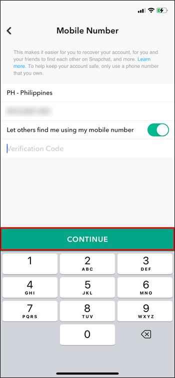 Snapchat: How To Change Numbers