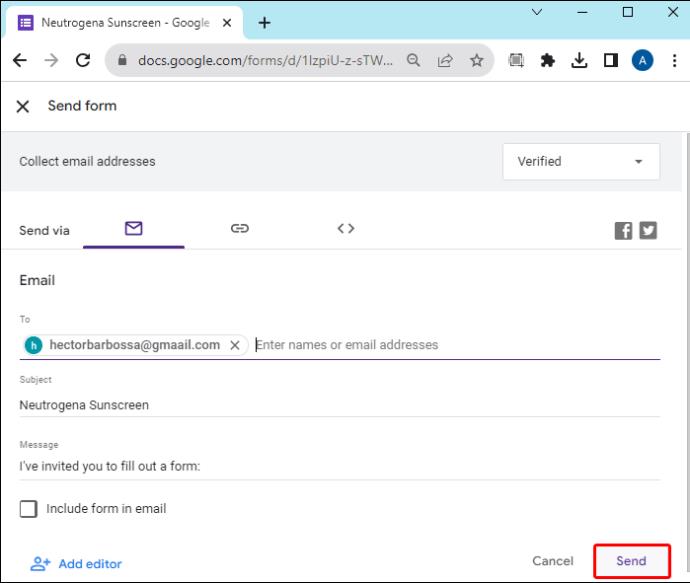 How To Share Google Forms
