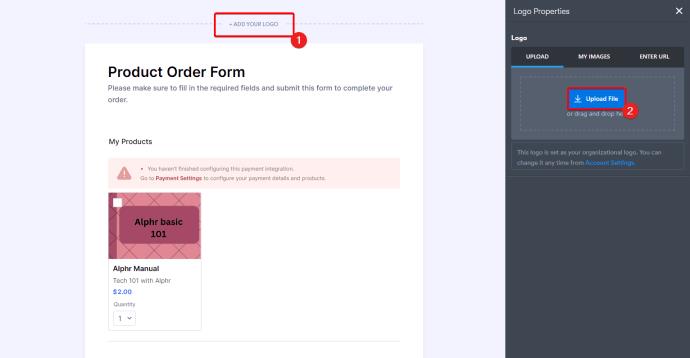 How To Create An Online Order Form