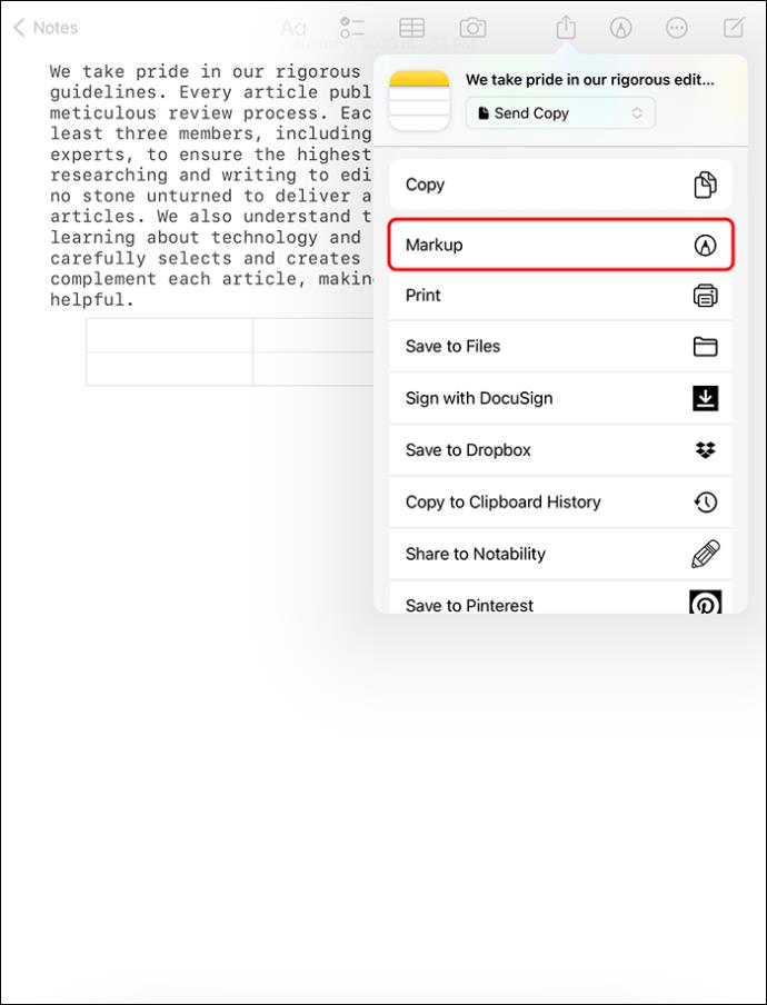 How To Scan A Document To PDF With Apple Notes
