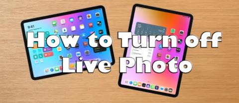 Hoe livefotos op een iPad uit te schakelen