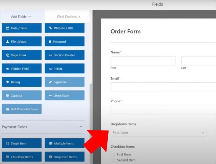 How To Create An Online Order Form