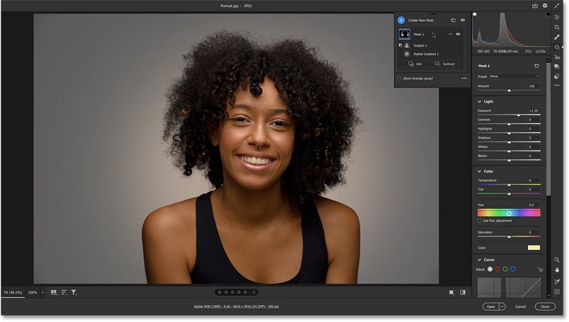 Hoe je een spotlight-effect achter je onderwerp kunt toevoegen met Adobe Camera Raw