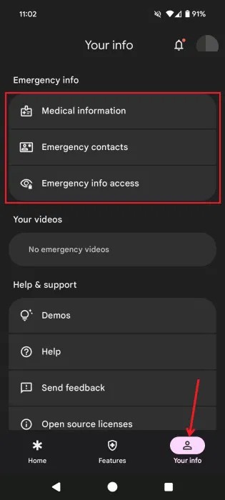 Jak skonfigurować informacje o bezpieczeństwie osobistym w systemie Android