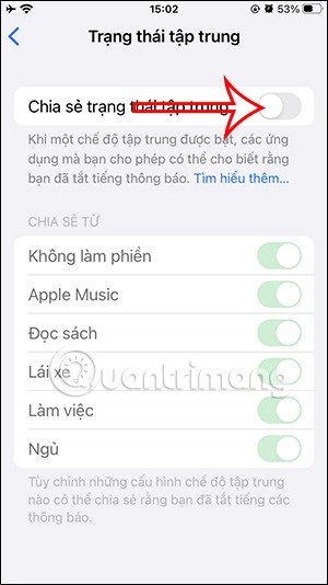 So teilen Sie den Fokusstatus auf dem iPhone