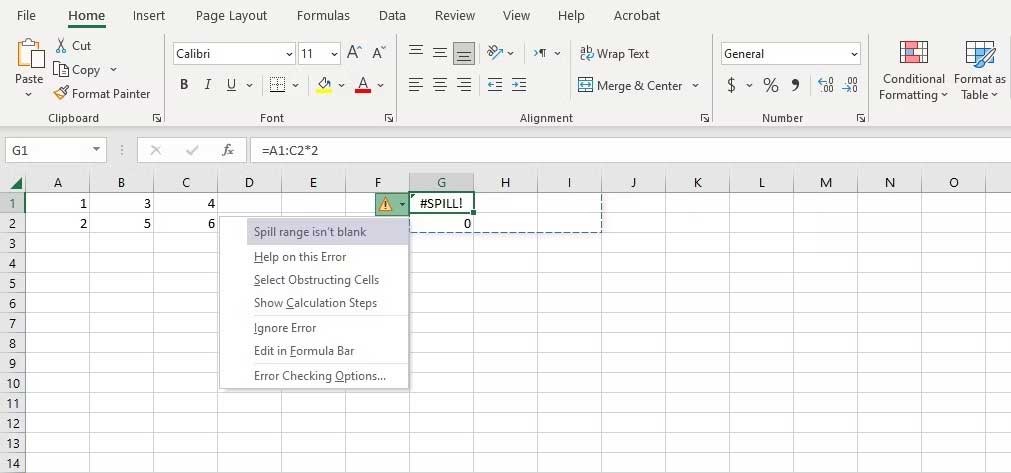 #SPILL! nasıl düzeltilir? Microsoft Excel'de
