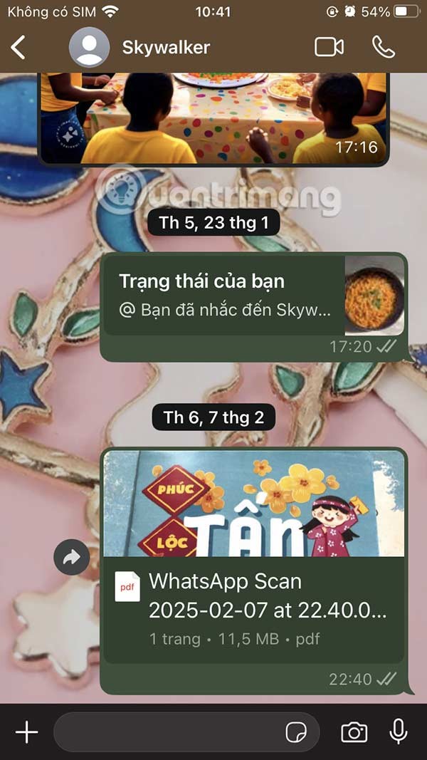 Instruções para definir o papel de parede do bate-papo no WhatsApp