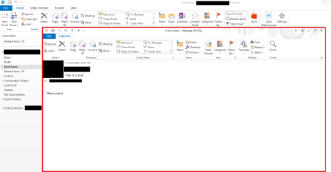 Instrucciones sobre cómo recuperar correos electrónicos enviados en MS Outlook