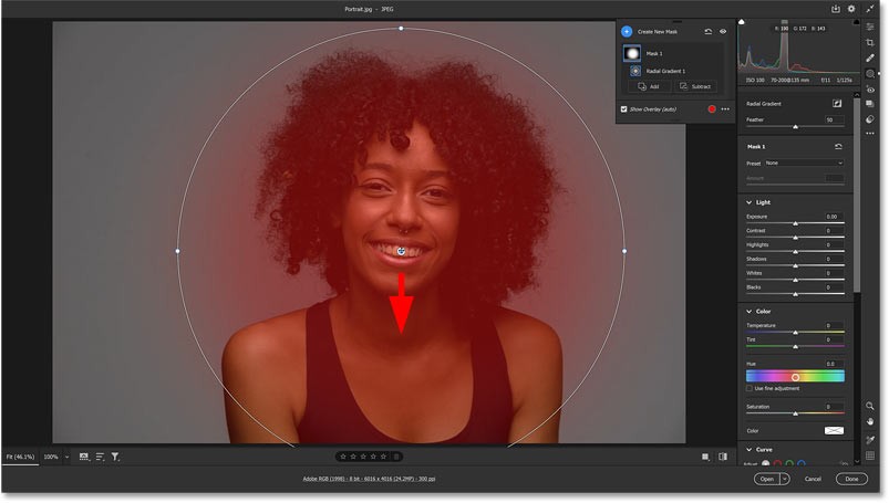 Hoe je een spotlight-effect achter je onderwerp kunt toevoegen met Adobe Camera Raw