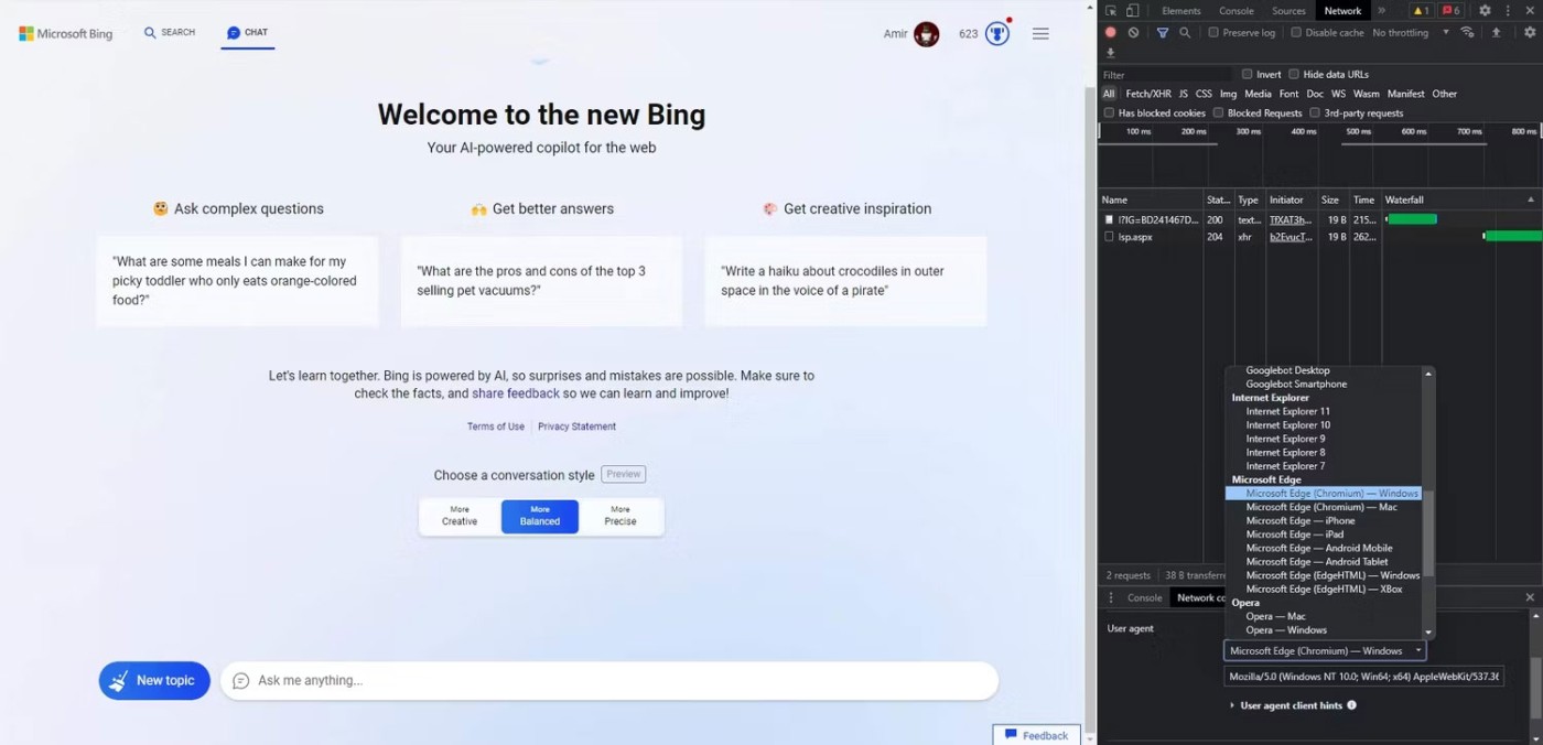 Como usar a IA do Bing no Google Chrome