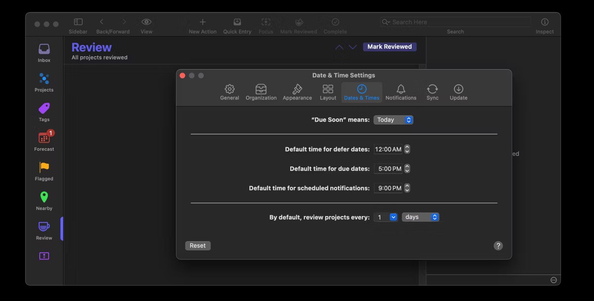 OmniFocus 작업 관리 도구에 대해 알아보세요