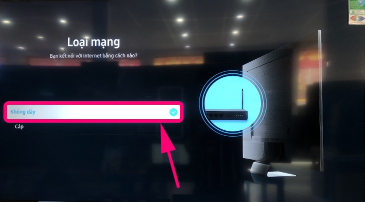 Cách kết nối wifi trên Smart tivi Samsung