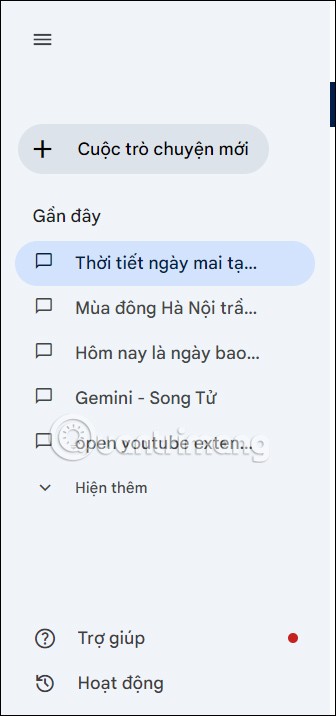Comment supprimer une conversation Google Gemini