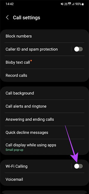 วิธีปิดการโทรผ่าน WiFi บน Android