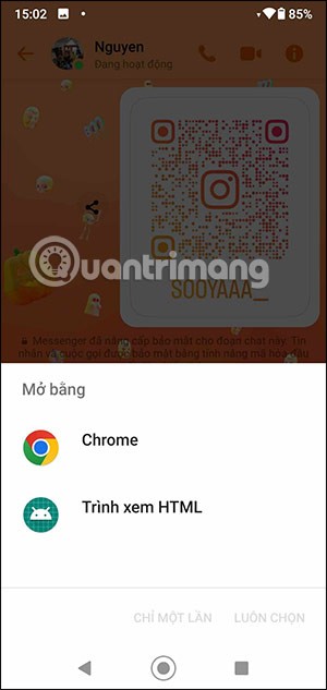 Instructions pour envoyer des fichiers sur Messenger sur téléphone et ordinateur