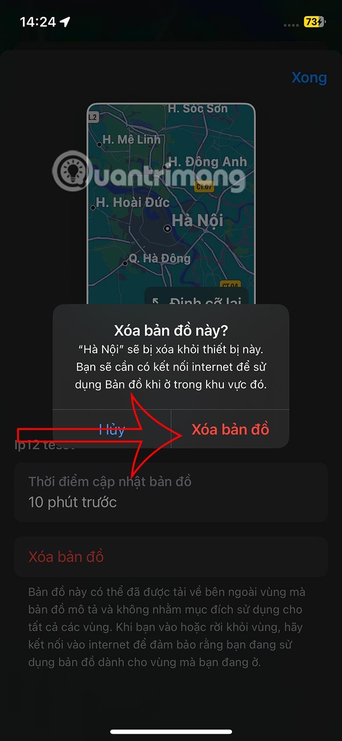 Instructions pour télécharger Apple Maps hors ligne