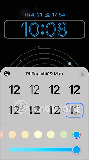 Como alterar a cor do arco-íris do relógio da tela de bloqueio do iPhone