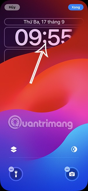Como alterar a cor do arco-íris do relógio da tela de bloqueio do iPhone