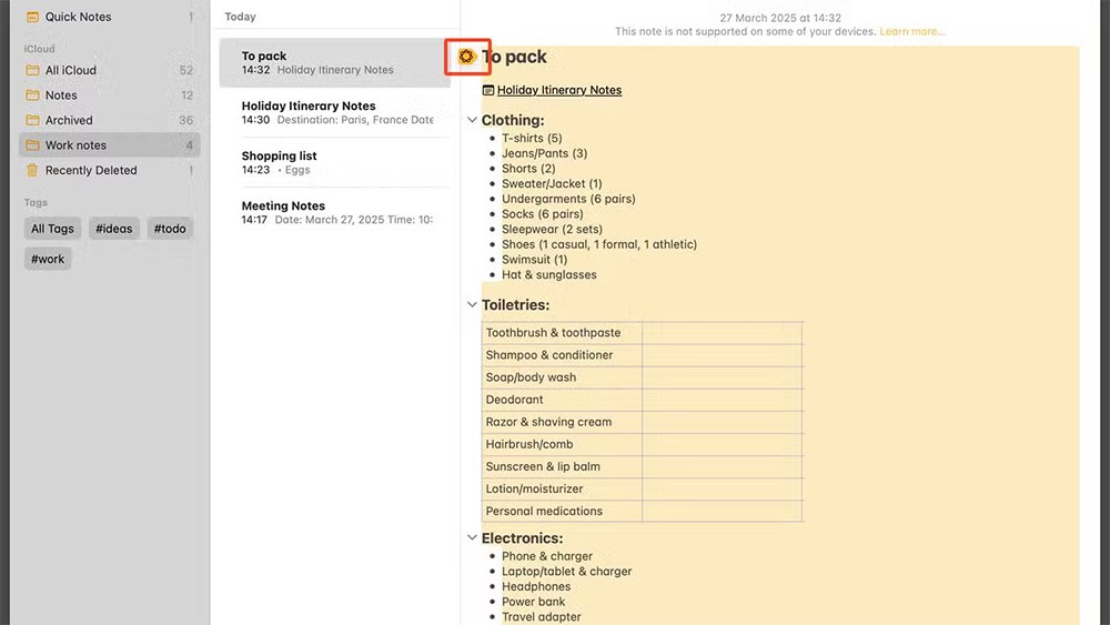 9 conseils rapides pour gérer les notes Apple sur Mac