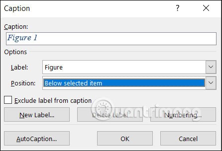 تعليمات إدراج تسميات توضيحية للصور في Word