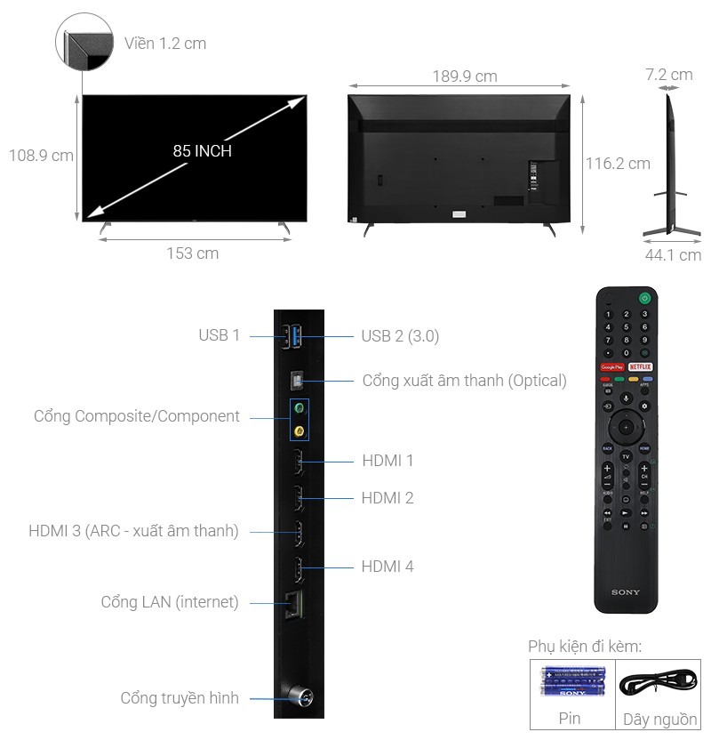 Quais são os tamanhos das TVs de 32, 40, 43 e 55 polegadas... da Sony, Samsung e LG?