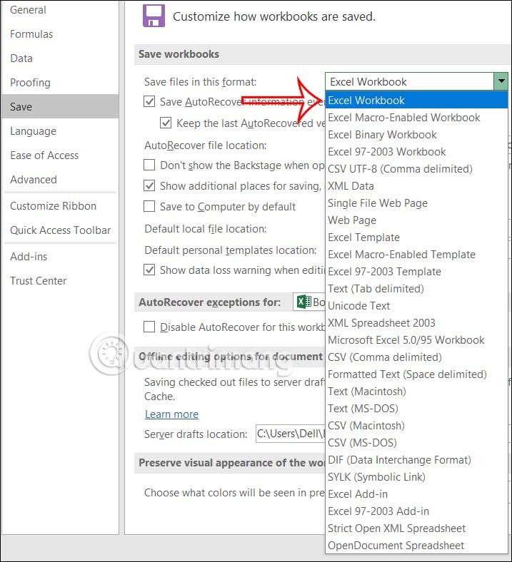 Default settings in Excel that should be changed