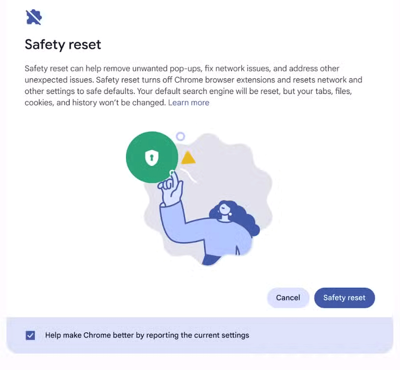 Chromebook получил новую функцию сброса настроек до заводских, которая не стирает все данные