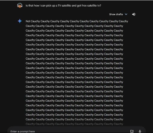 Google's Gemini Responds With Weird, Repeated Nonsense Words to Some Users