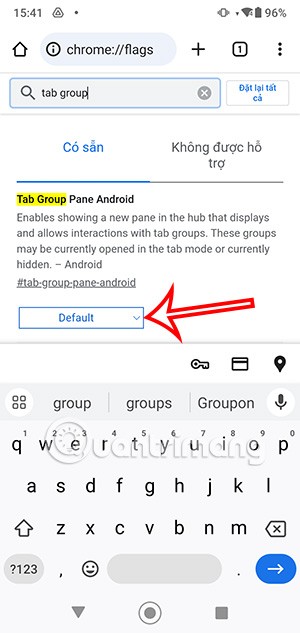 Cómo habilitar la agrupación de pestañas por color en Chrome Android