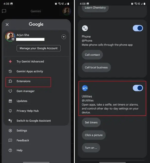 Conseils Gemini pour le multitâche sur Android