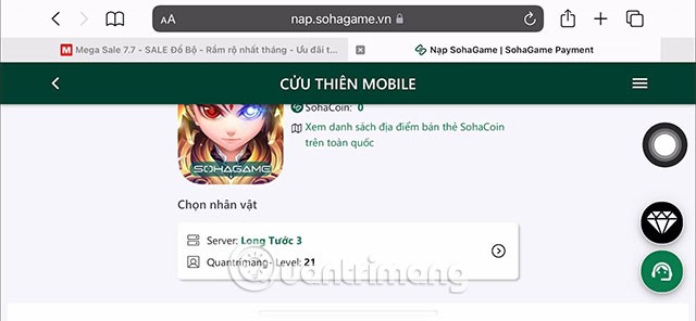 Aktueller Cuu Thien Mobile Code und Anweisungen zur Codeeingabe Aktueller Cuu Thien Mobile Code und Anweisungen zur Codeeingabe