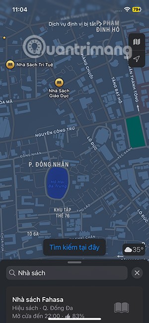 Comment utiliser l'outil Rechercher ici sur Apple Maps