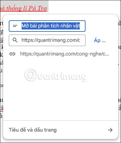كيفية إدراج رابط في مستند Google Docs